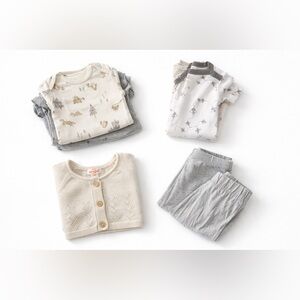 3 Month (Neutral Colors) Baby Girl Clothing Bundle 🩶✨